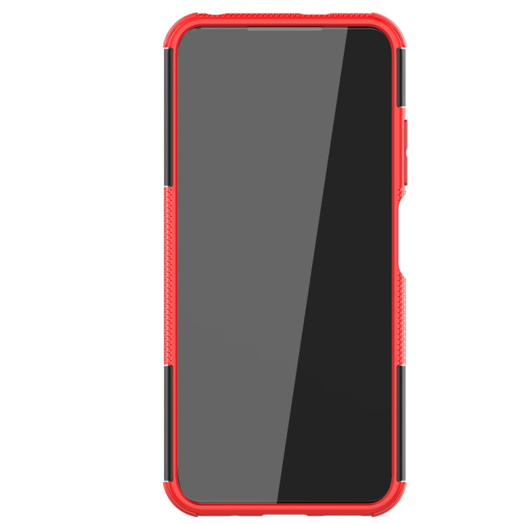 For Xiaomi Redmi Note 10 5G Tire Texture Shockproof TPU+PC Protective Case with Holder