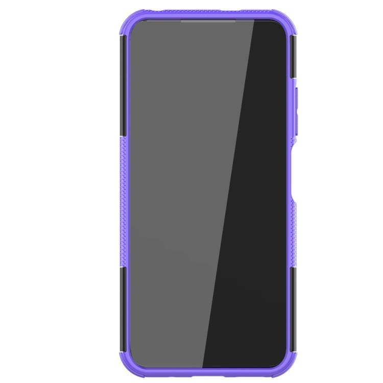 For Xiaomi Redmi Note 10 5G Tire Texture Shockproof TPU+PC Protective Case with Holder