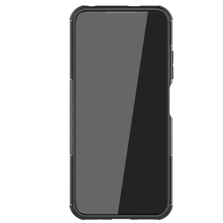 For Xiaomi Redmi Note 10 5G Tire Texture Shockproof TPU+PC Protective Case with Holder