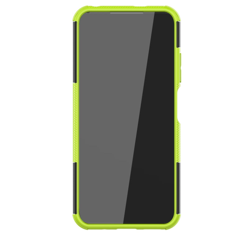 For Xiaomi Redmi Note 10 5G Tire Texture Shockproof TPU+PC Protective Case with Holder