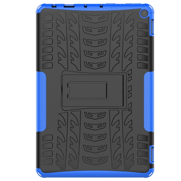 For Amazon Fire HD 10 2021 Tire Texture Shockproof TPU+PC Protective Case with Holder
