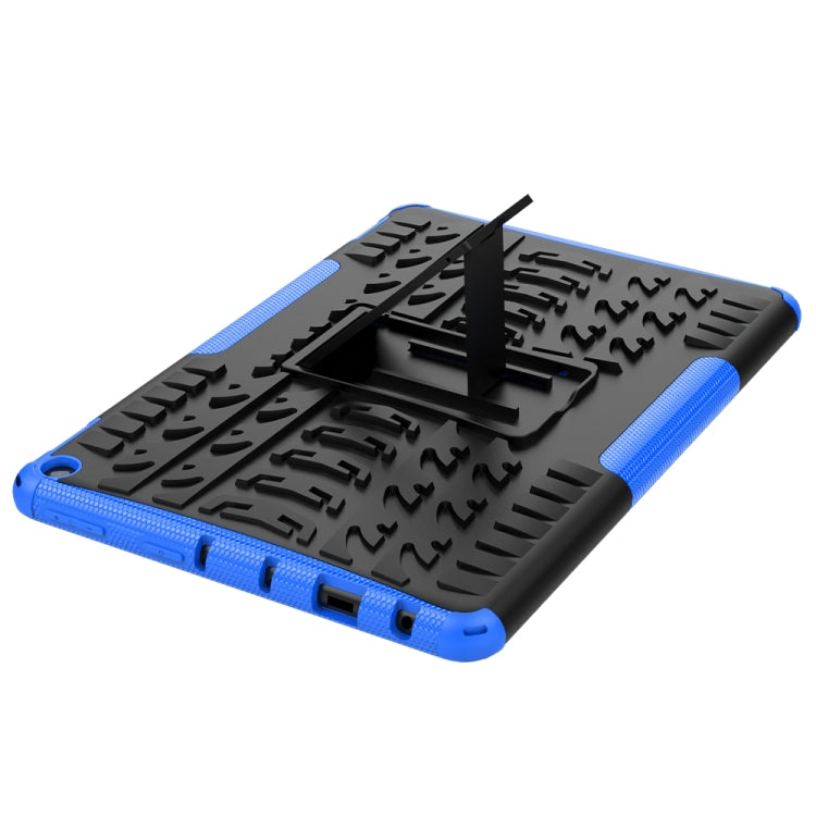 For Amazon Fire HD 10 2021 Tire Texture Shockproof TPU+PC Protective Case with Holder