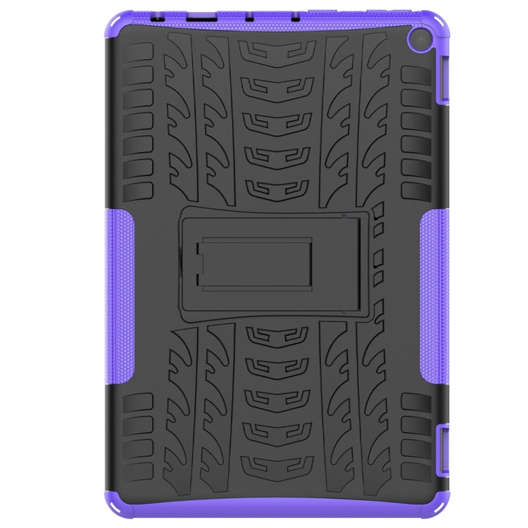 For Amazon Fire HD 10 2021 Tire Texture Shockproof TPU+PC Protective Case with Holder