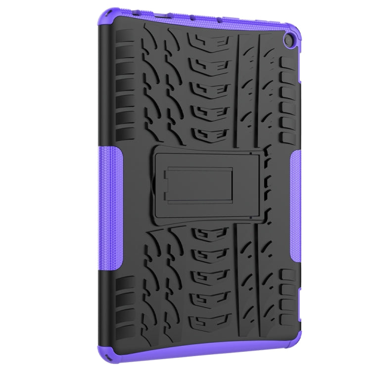 For Amazon Fire HD 10 2021 Tire Texture Shockproof TPU+PC Protective Case with Holder