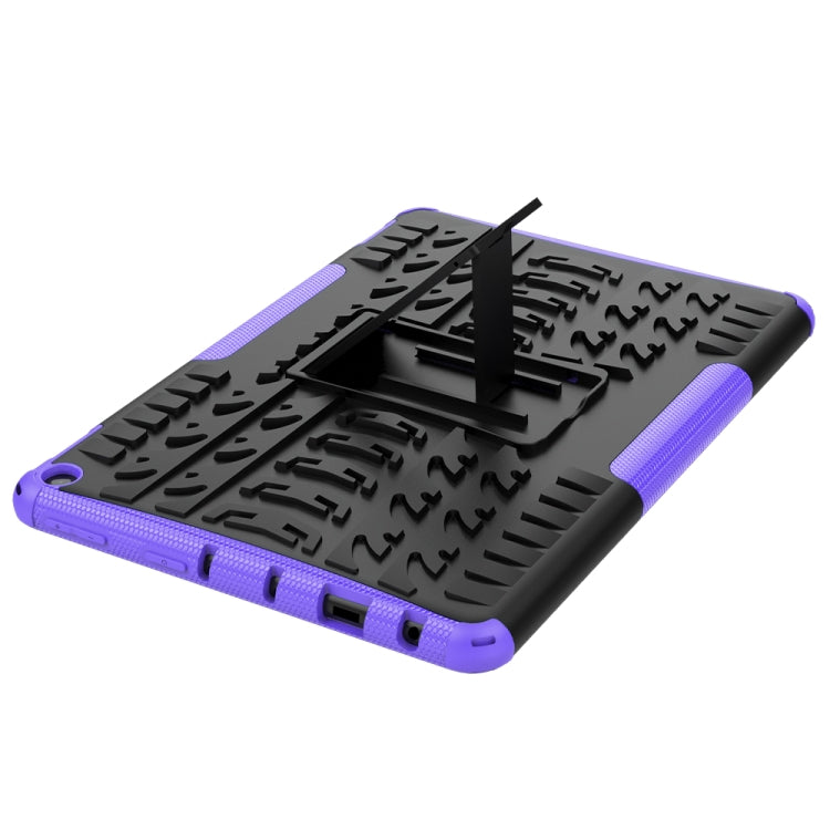 For Amazon Fire HD 10 2021 Tire Texture Shockproof TPU+PC Protective Case with Holder
