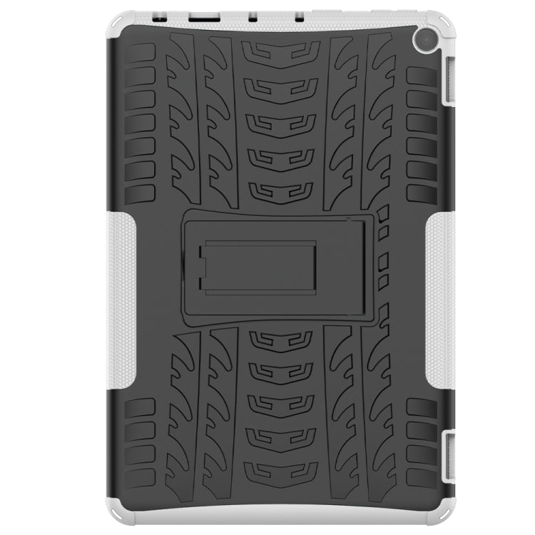 For Amazon Fire HD 10 2021 Tire Texture Shockproof TPU+PC Protective Case with Holder