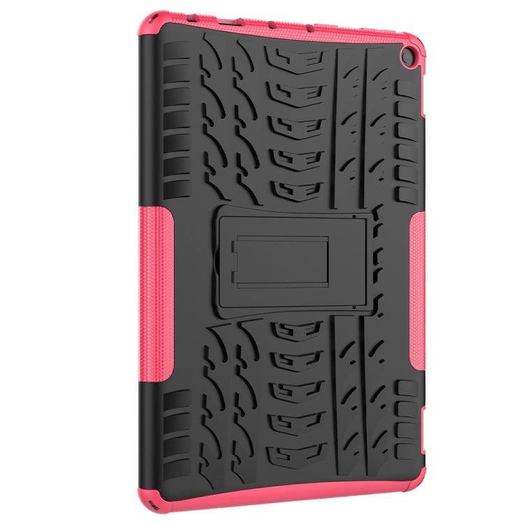 For Amazon Fire HD 10 2021 Tire Texture Shockproof TPU+PC Protective Case with Holder