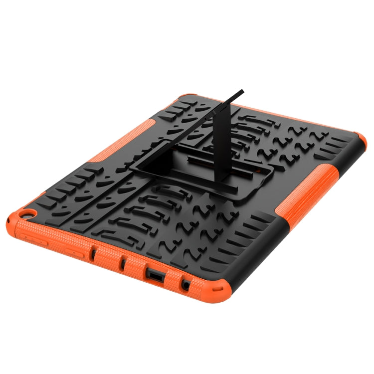 For Amazon Fire HD 10 2021 Tire Texture Shockproof TPU+PC Protective Case with Holder