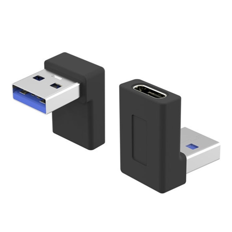 XQ-ZH002 USB 3.0 Male to USB-C / Type-C Female OTG Elbow Adapter