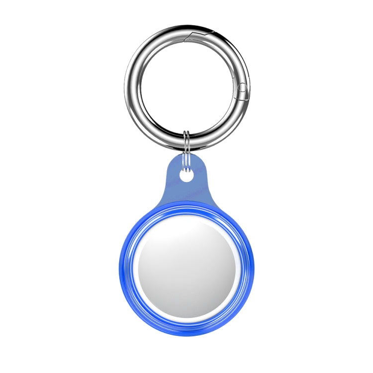 Glacier TPU Anti-scratch Shockproof Protective Cover Soft Case with Spring Clasp Hanging Ring For AirTag