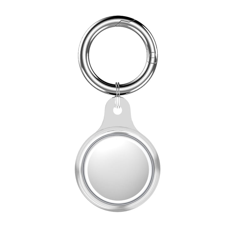 Glacier TPU Anti-scratch Shockproof Protective Cover Soft Case with Spring Clasp Hanging Ring For AirTag