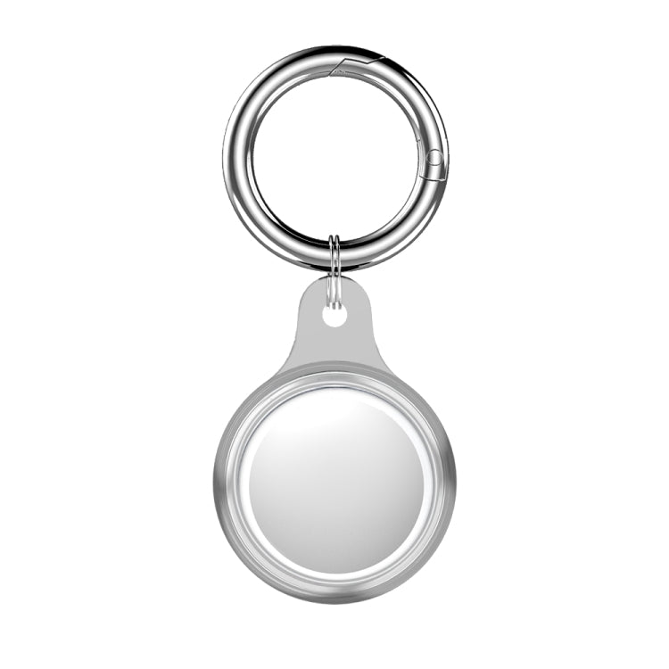 Glacier TPU Anti-scratch Shockproof Protective Cover Soft Case with Spring Clasp Hanging Ring For AirTag