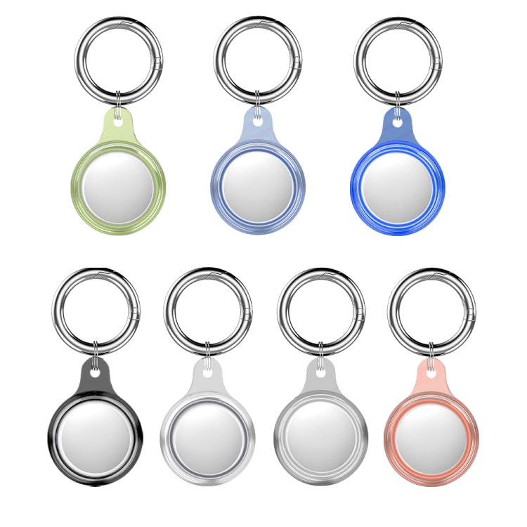 Glacier TPU Anti-scratch Shockproof Protective Cover Soft Case with Spring Clasp Hanging Ring For AirTag