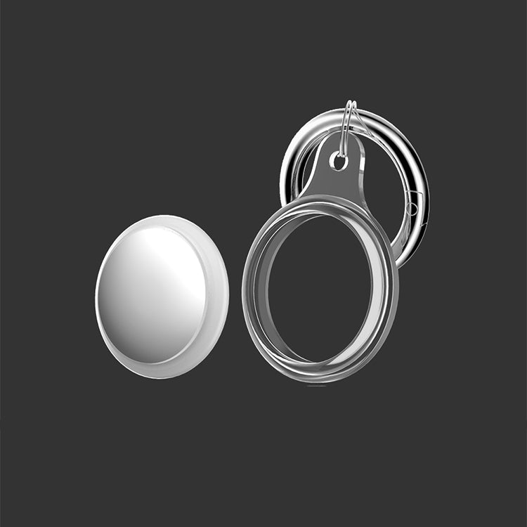 Glacier TPU Anti-scratch Shockproof Protective Cover Soft Case with Spring Clasp Hanging Ring For AirTag