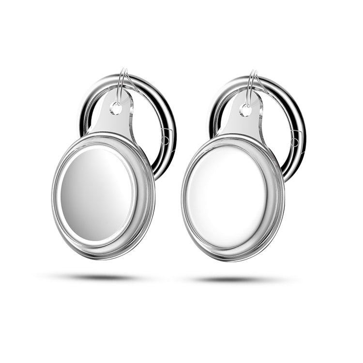 Glacier TPU Anti-scratch Shockproof Protective Cover Soft Case with Spring Clasp Hanging Ring For AirTag
