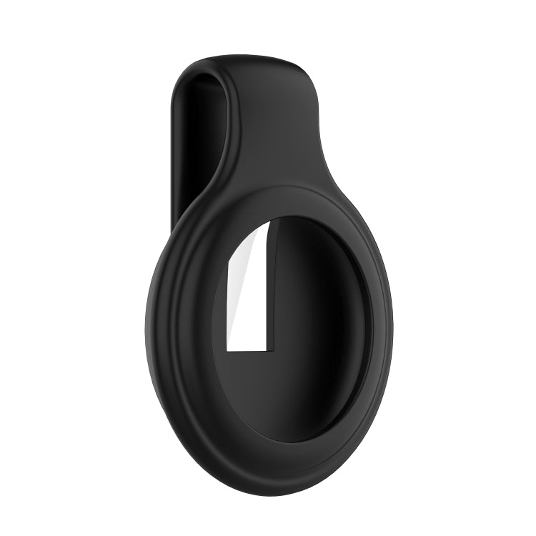 For AirTag Silica Gel Anti-scratch Shockproof Protective Cover Soft Case with Steel Clip