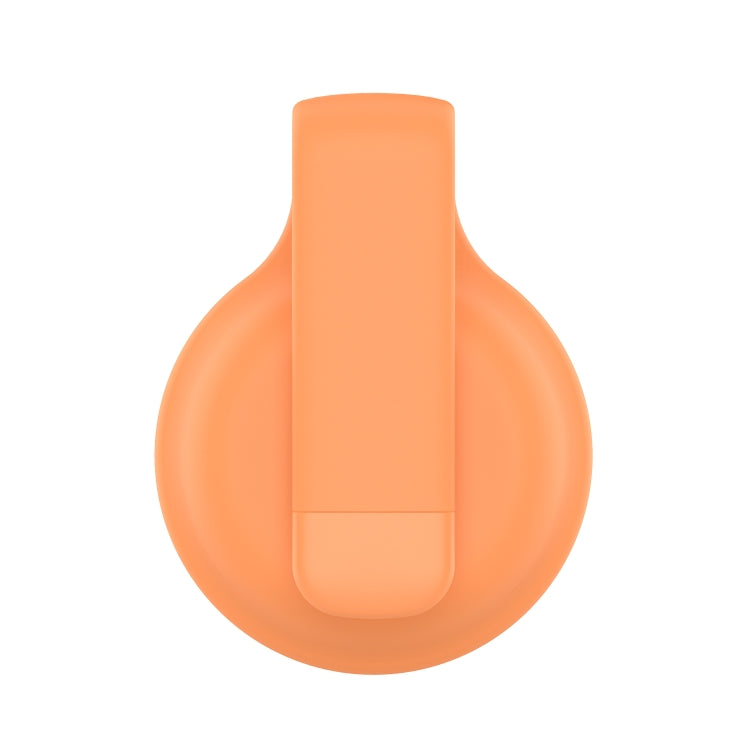 For AirTag Silica Gel Anti-scratch Shockproof Protective Cover Soft Case with Steel Clip