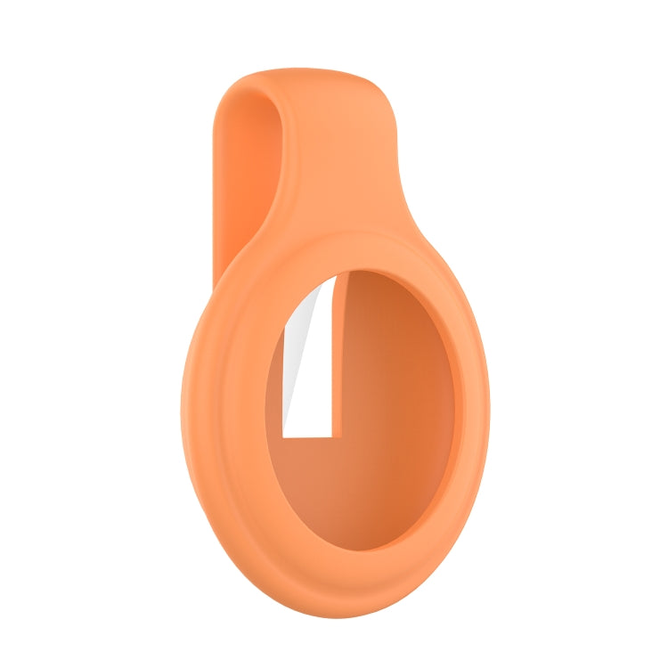 For AirTag Silica Gel Anti-scratch Shockproof Protective Cover Soft Case with Steel Clip