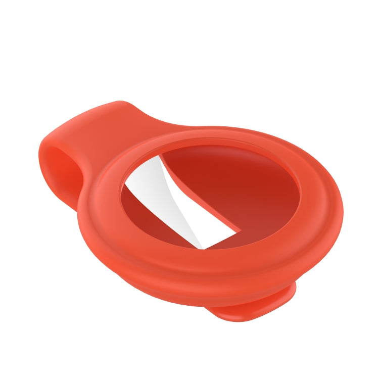 For AirTag Silica Gel Anti-scratch Shockproof Protective Cover Soft Case with Steel Clip