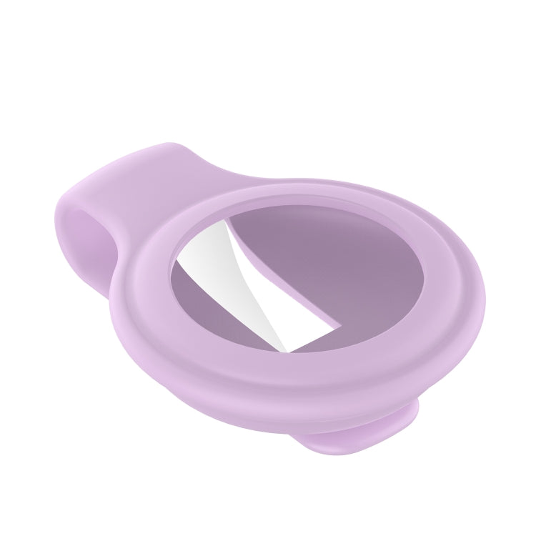 For AirTag Silica Gel Anti-scratch Shockproof Protective Cover Soft Case with Steel Clip