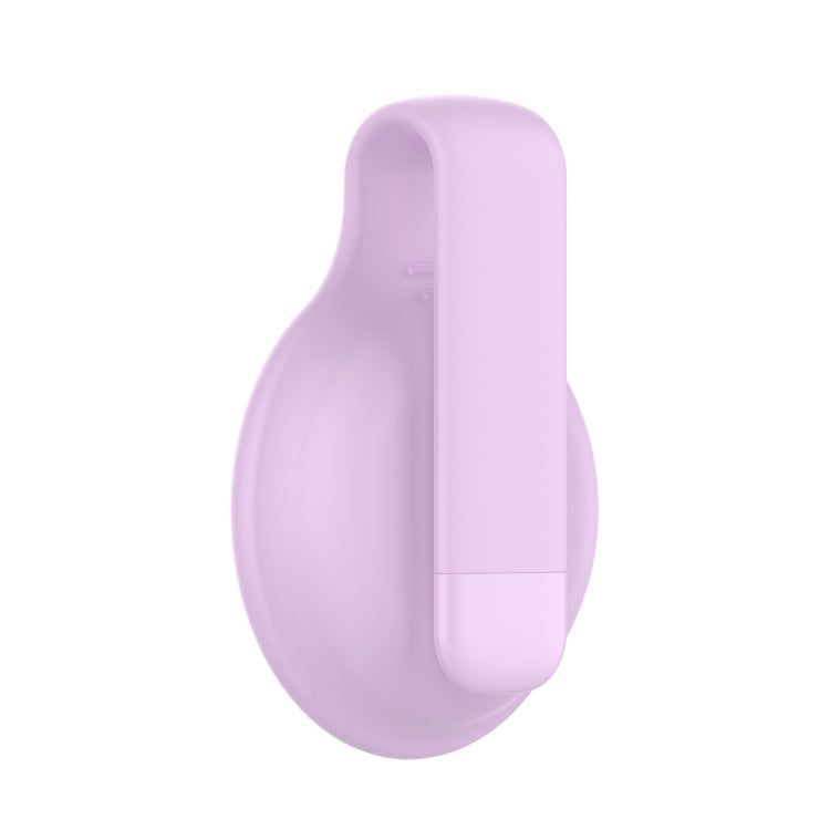 For AirTag Silica Gel Anti-scratch Shockproof Protective Cover Soft Case with Steel Clip
