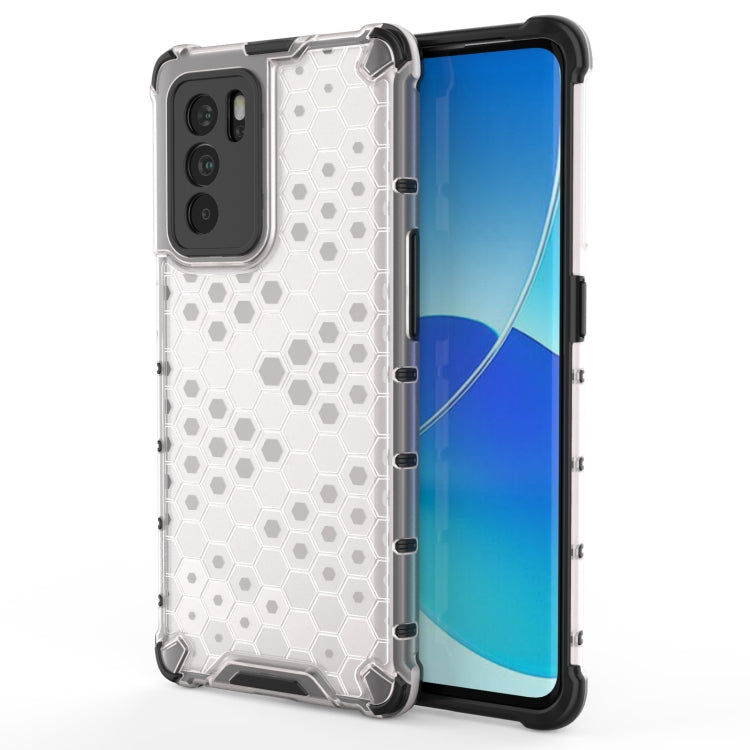 For OPPO Reno6 Pro 5G Shockproof Honeycomb PC + TPU Protective Case