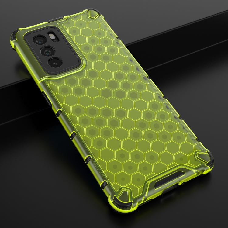For OPPO Reno6 Pro 5G Shockproof Honeycomb PC + TPU Protective Case