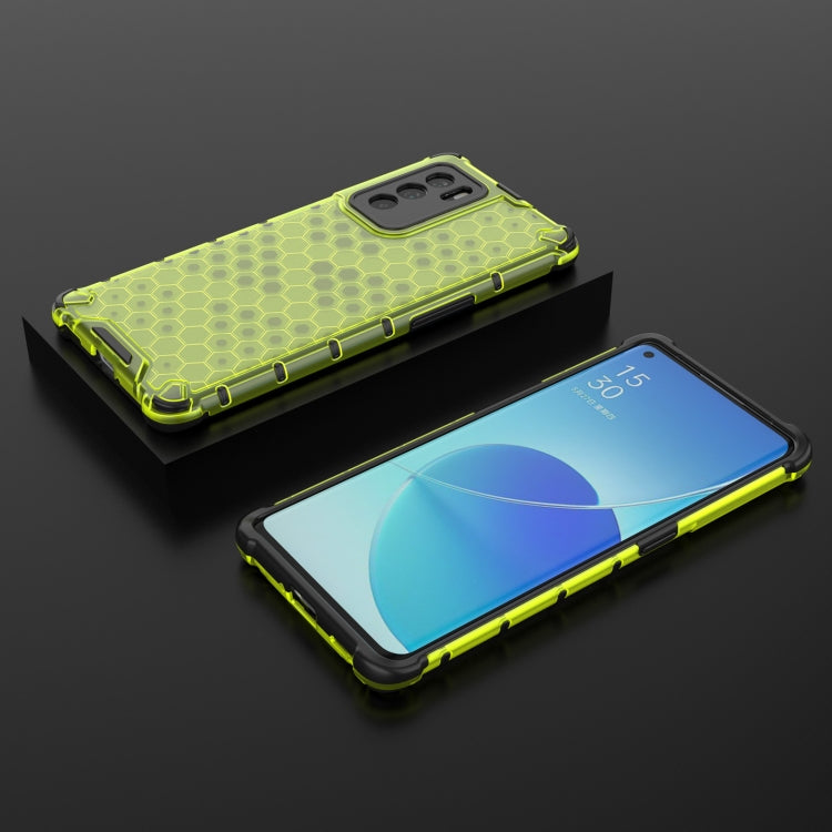 For OPPO Reno6 Pro 5G Shockproof Honeycomb PC + TPU Protective Case