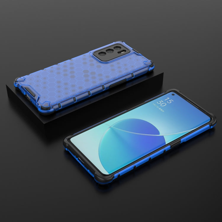 For OPPO Reno6 Pro 5G Shockproof Honeycomb PC + TPU Protective Case