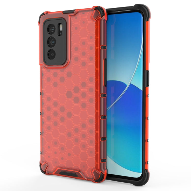 For OPPO Reno6 Pro 5G Shockproof Honeycomb PC + TPU Protective Case