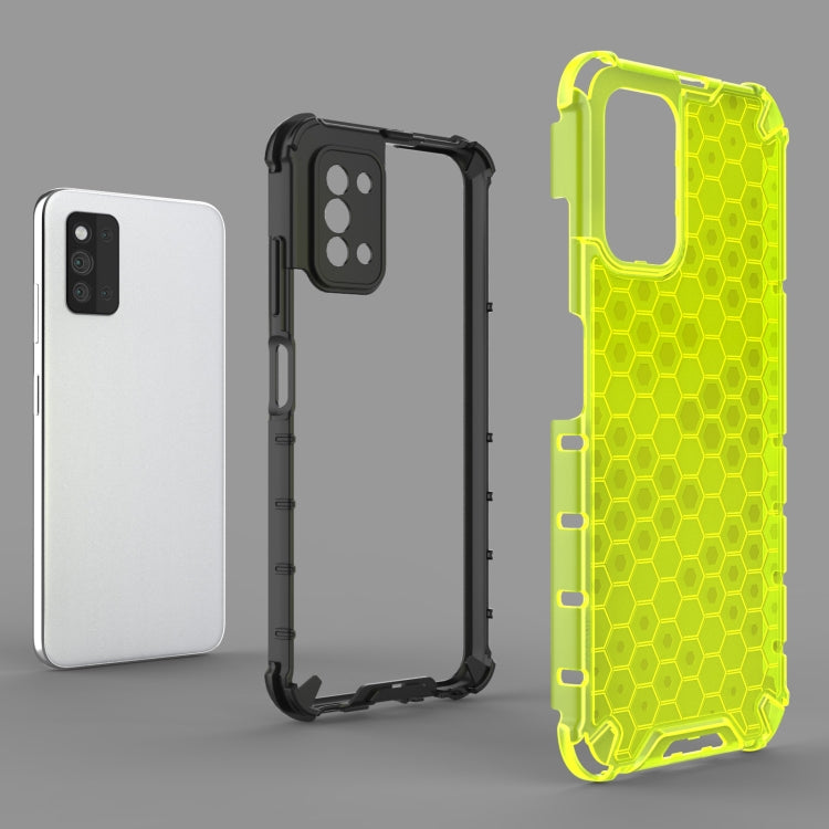 For Samsung Galaxy F52 5G Shockproof Honeycomb PC + TPU Protective Case