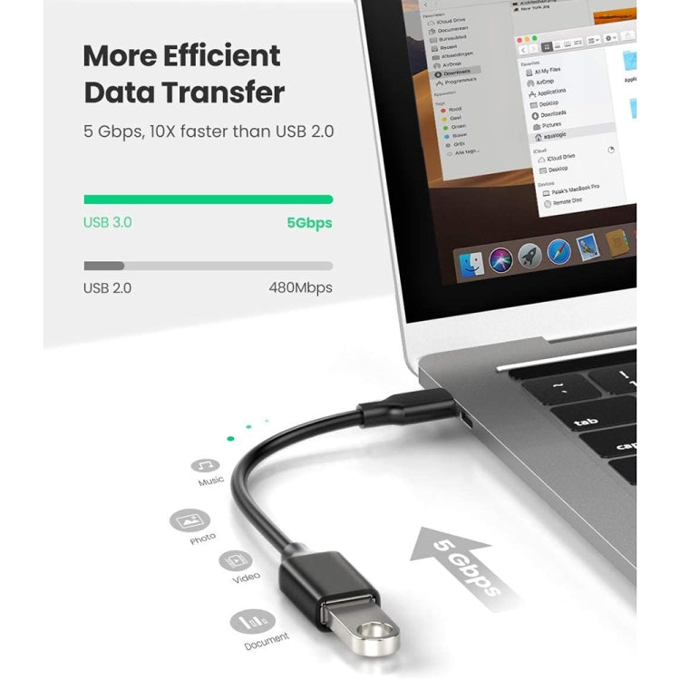 XQ-ZH003 USB 3.0 Female to USB-C / Type-C Male OTG Adapter Cable