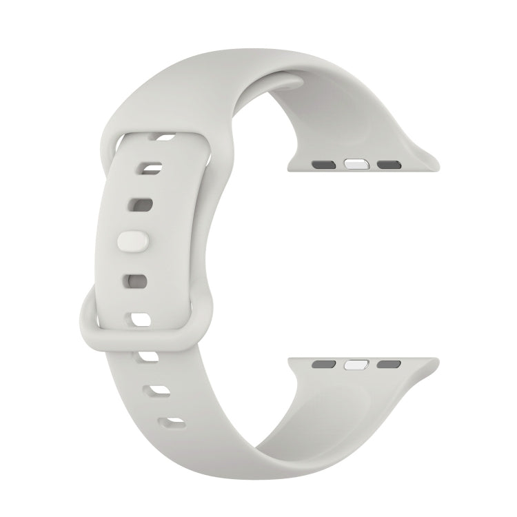 Large Size Silicone Watch Band For Apple Watch Ultra 49mm & Ultra 2 49mm / Series 9&8&7 45mm / SE 3&SE 2&6&SE&5&4 44mm / 3&2&1 42mm - Starlight