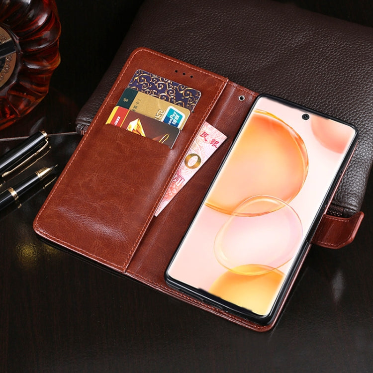 For Honor 50 idewei Crazy Horse Texture Horizontal Flip Leather Case with Holder & Card Slots & Wallet