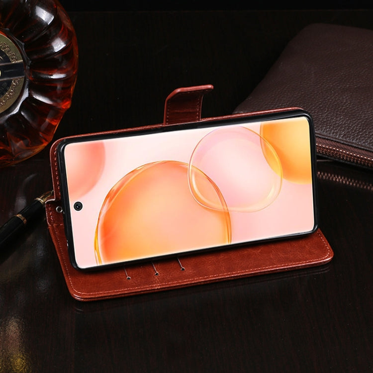 For Honor 50 idewei Crazy Horse Texture Horizontal Flip Leather Case with Holder & Card Slots & Wallet