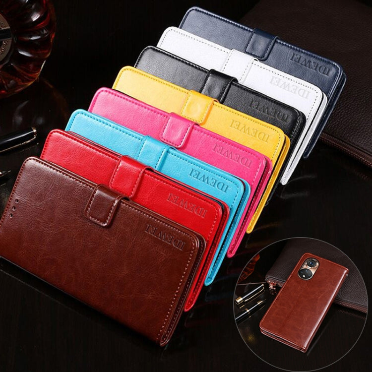 For Honor 50 idewei Crazy Horse Texture Horizontal Flip Leather Case with Holder & Card Slots & Wallet