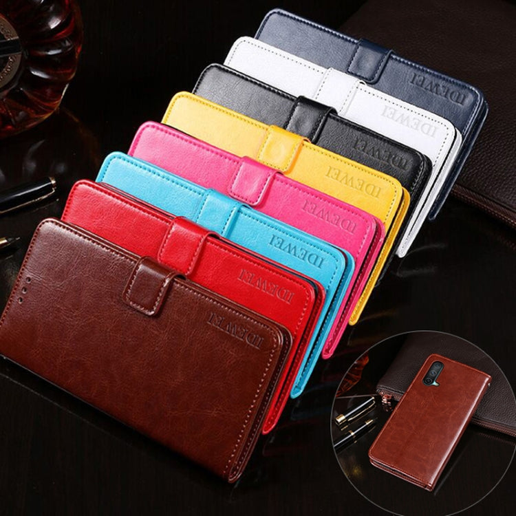 For OnePlus Nord CE 5G idewei Crazy Horse Texture Horizontal Flip Leather Case with Holder & Card Slots & Wallet
