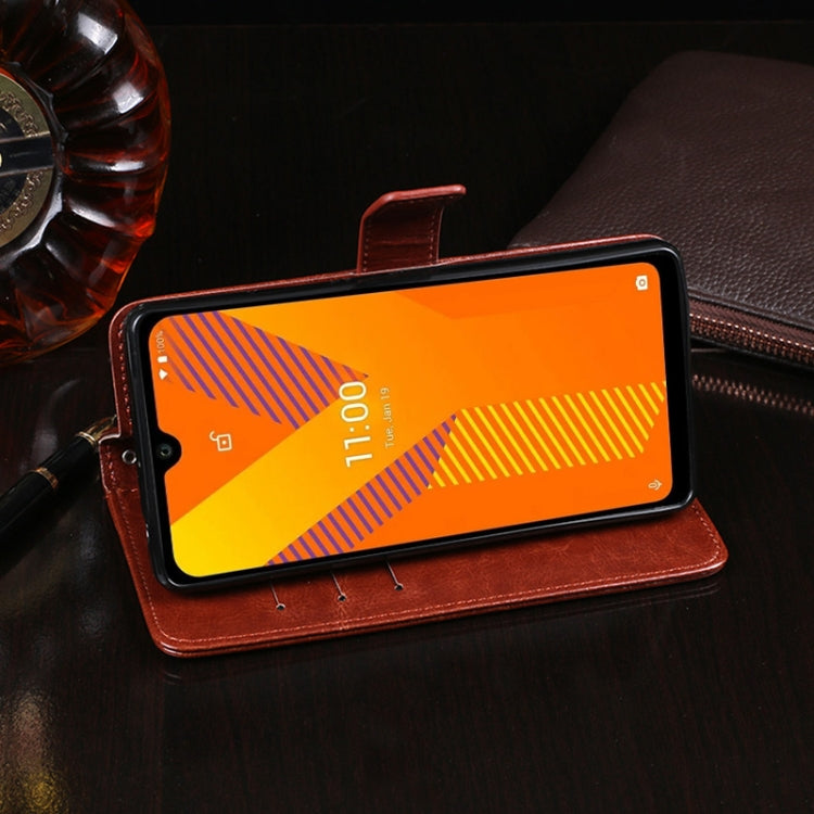 For Wiko Y62 idewei Crazy Horse Texture Horizontal Flip Leather Case with Holder & Card Slots & Wallet