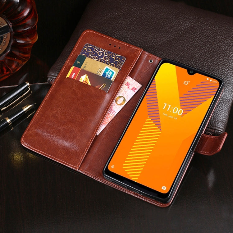 For Wiko Y62 idewei Crazy Horse Texture Horizontal Flip Leather Case with Holder & Card Slots & Wallet