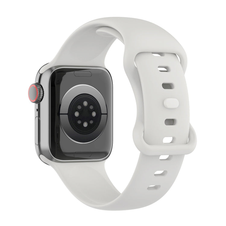 Small Size Silicone Watch Band For Apple Watch Series 9&8&7 41mm / SE 3&SE 2&6&SE&5&4 40mm / 3&2&1 38mm - Starlight