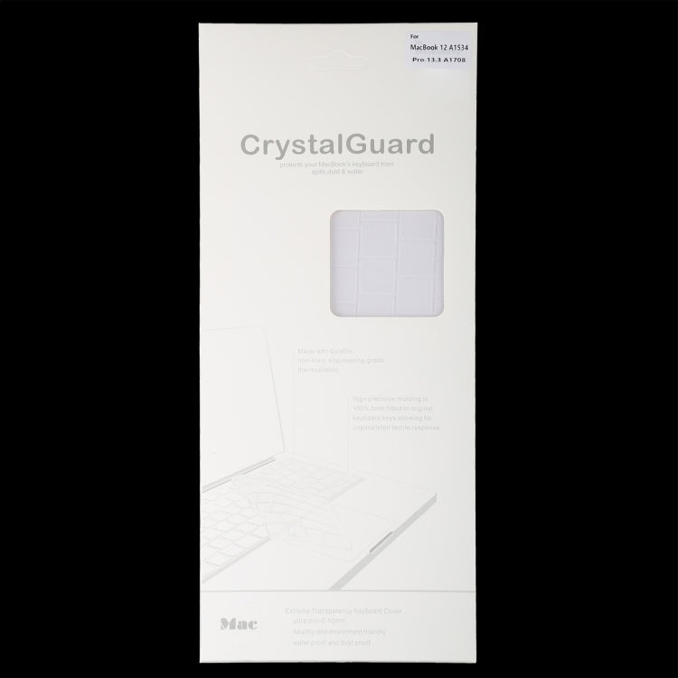 Laptop Crystal Keyboard Protective Film For MacBook 12 inch A1534 & Pro 13.3 inch A1708 EU Version(Transparent)