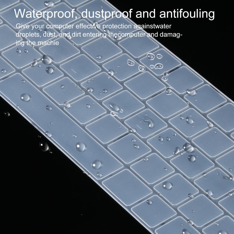 Laptop Crystal Keyboard Protective Film For MacBook Pro 13.3 inch A1706 / A1989 / A2159 & Pro 15.4 inch A1707 / A1990 with Touch Bar EU Version(Transparent)