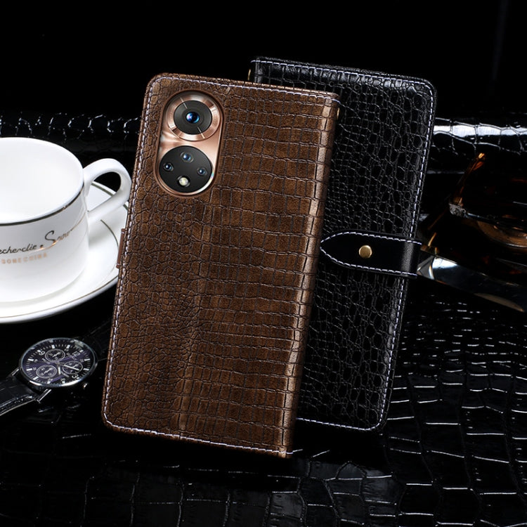 For Honor 50 idewei Crocodile Texture Horizontal Flip Leather Case with Holder & Card Slots & Wallet