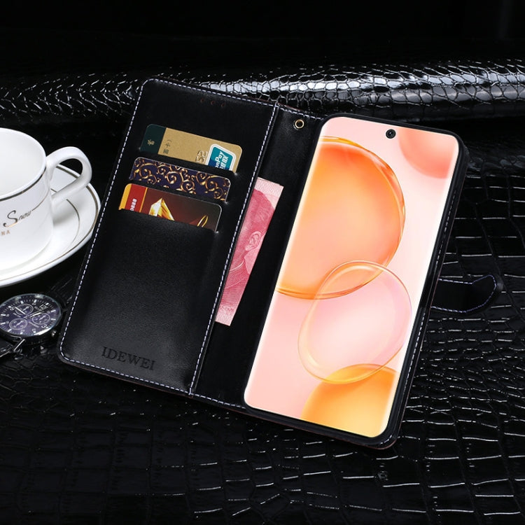 For Honor 50 idewei Crocodile Texture Horizontal Flip Leather Case with Holder & Card Slots & Wallet