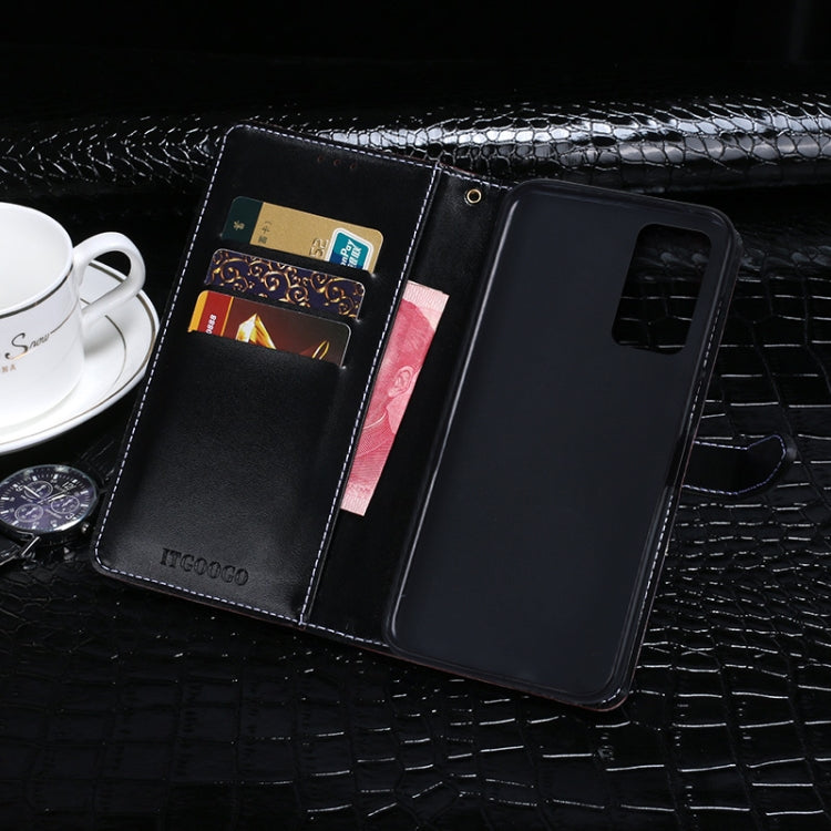 For Samsung Galaxy A82 5G idewei Crocodile Texture Horizontal Flip Leather Case with Holder & Card Slots & Wallet