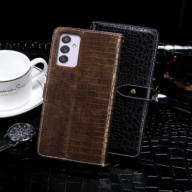 For Samsung Galaxy A82 5G idewei Crocodile Texture Horizontal Flip Leather Case with Holder & Card Slots & Wallet