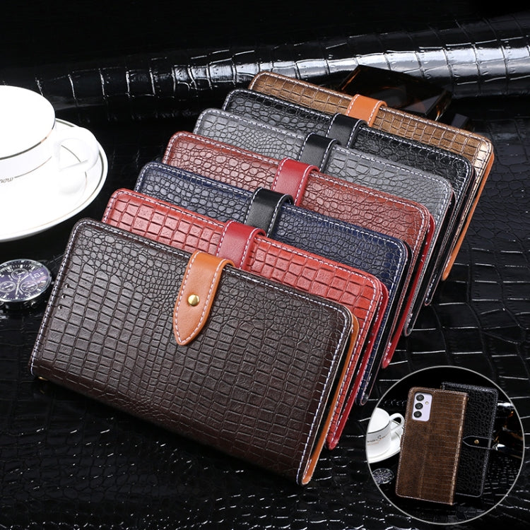 For Samsung Galaxy A82 5G idewei Crocodile Texture Horizontal Flip Leather Case with Holder & Card Slots & Wallet