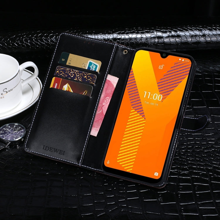 For Wiko Y62 idewei Crocodile Texture Horizontal Flip Leather Case with Holder & Card Slots & Wallet
