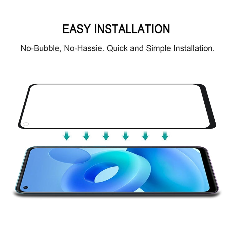 For OPPO A95 5G Full Glue Full Cover Screen Protector Tempered Glass Film