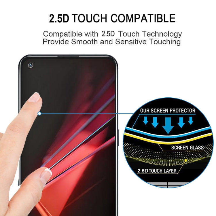 For OPPO K9 Full Glue Full Cover Screen Protector Tempered Glass Film
